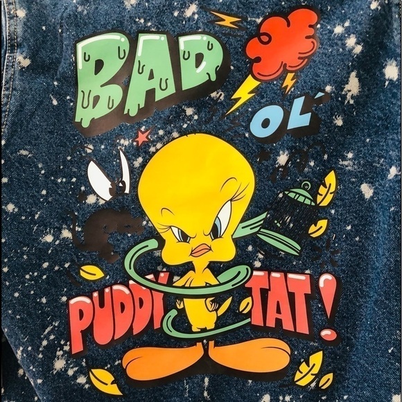 Members Only Looney Tunes Jean Jacket NWT - Picture 10 of 16